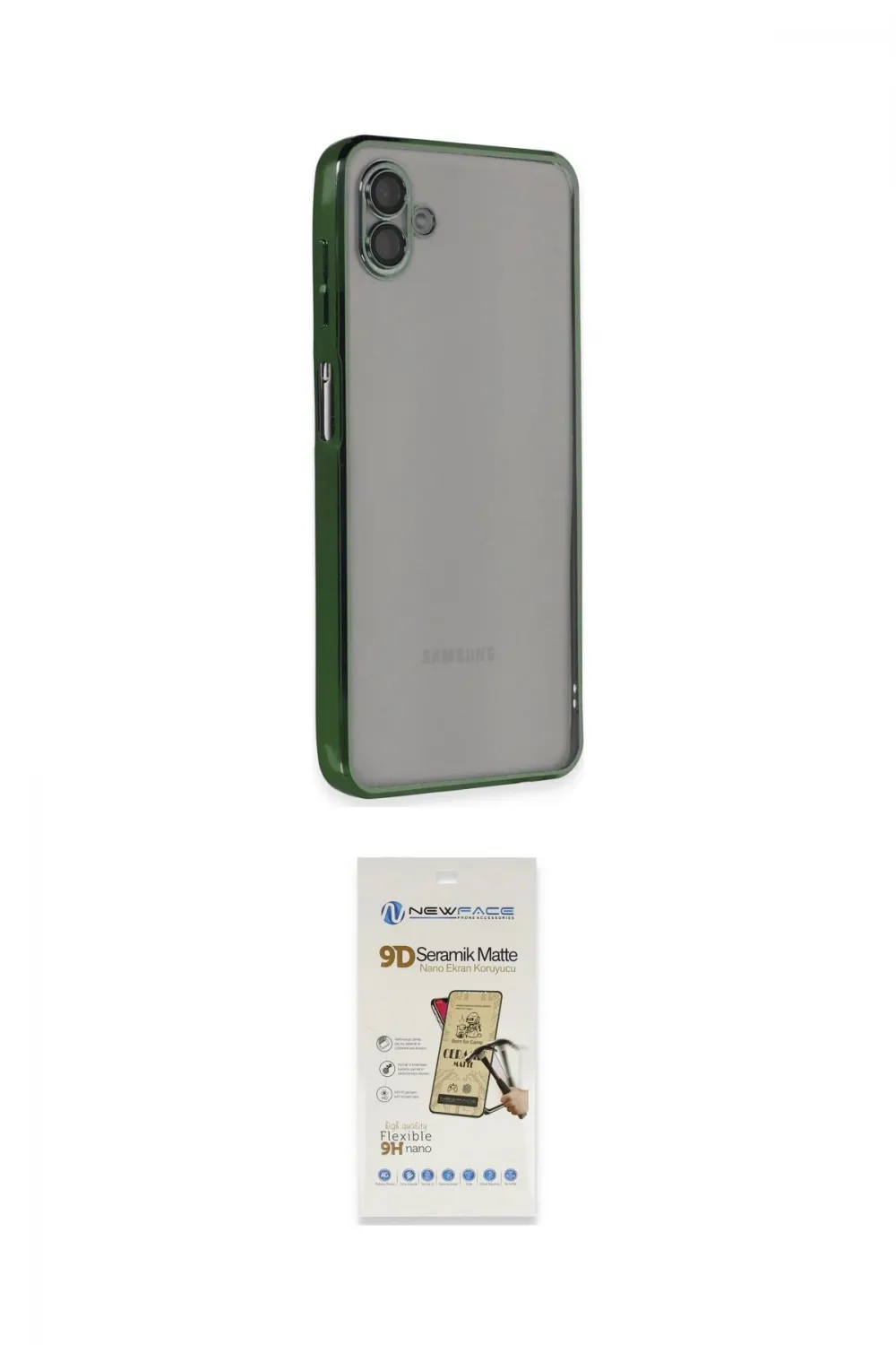 ieg™ Galaxy A04 Kılıf Vadi Minimal - Siyah Mat Seramik Nano Ekran Koruyucu