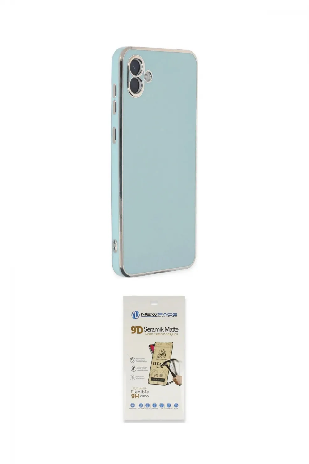 ieg™ Galaxy A04 Kılıf Yankı Serisi - Siyah Mat Seramik Nano Ekran Koruyucu