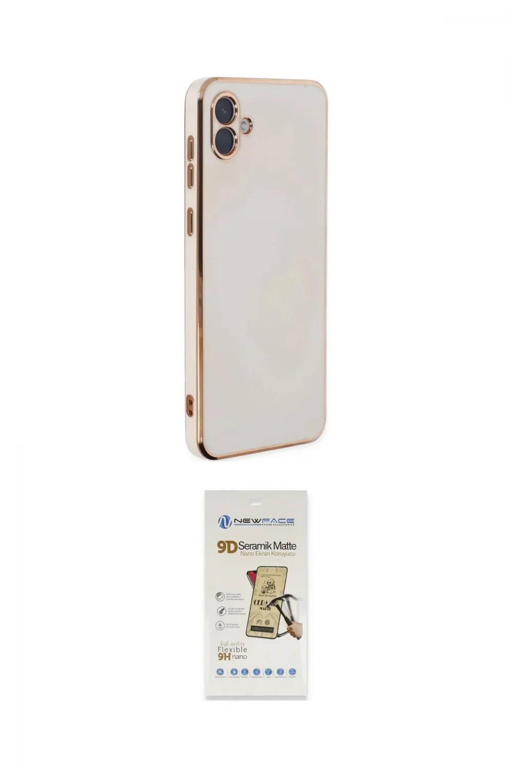 ieg™ Galaxy A04 Kılıf Yankı Serisi - Siyah Mat Seramik Nano Ekran Koruyucu