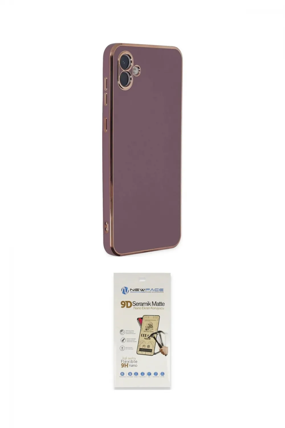 ieg™ Galaxy A04 Kılıf Yankı Serisi - Siyah Mat Seramik Nano Ekran Koruyucu