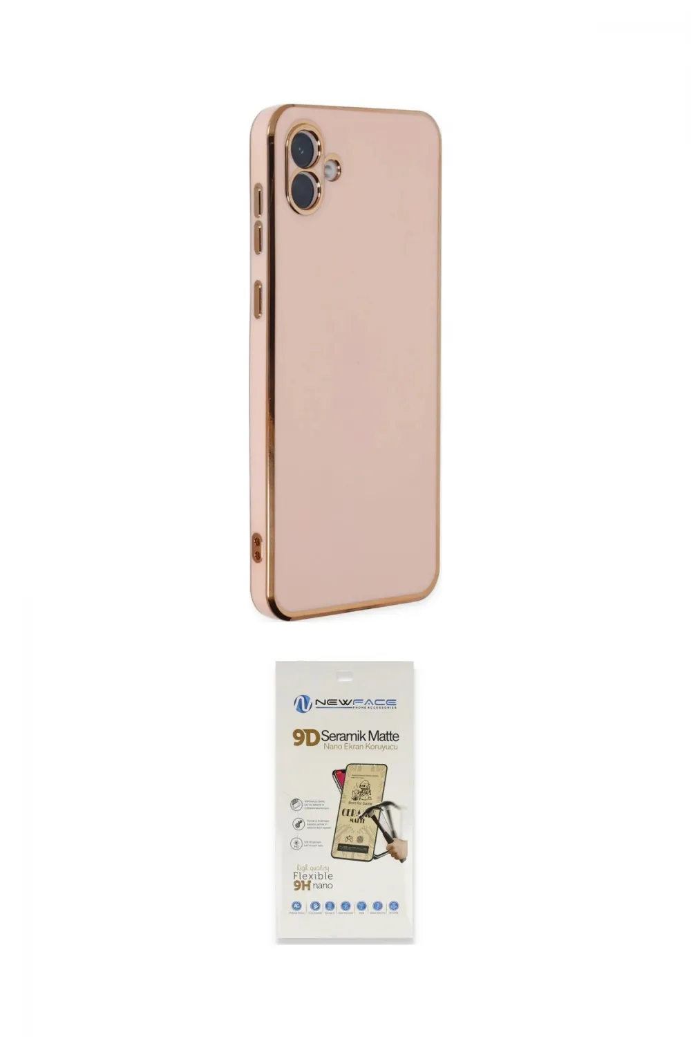 ieg™ Galaxy A04 Kılıf Yankı Serisi - Siyah Mat Seramik Nano Ekran Koruyucu