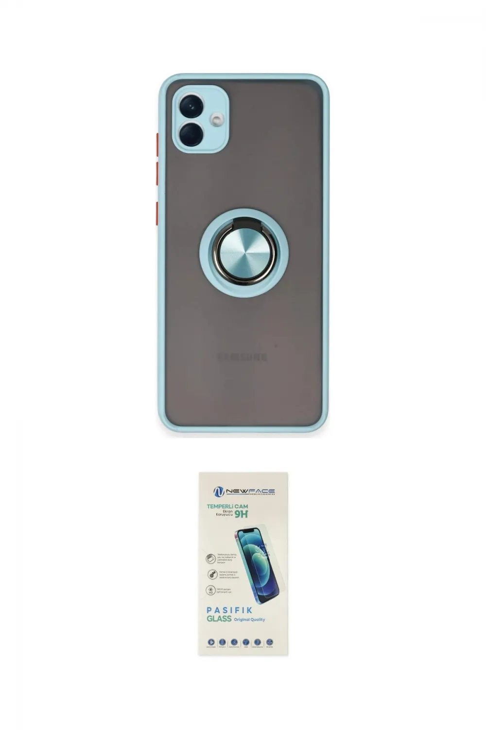 ieg™ Galaxy A04 Kılıf Yörünge Çizgi - Şeffaf Pasifik Cam Ekran Koruyucu