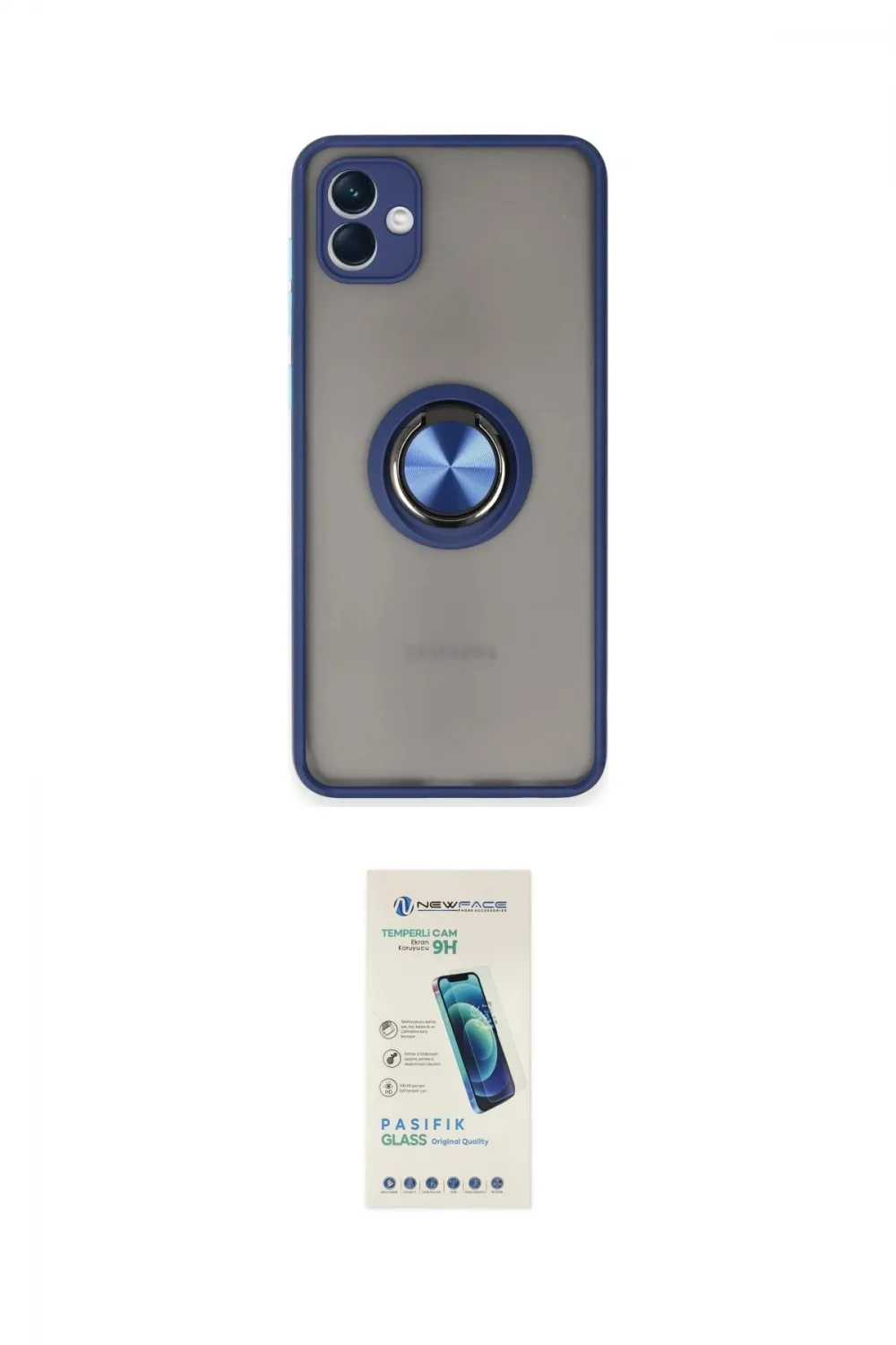 ieg™ Galaxy A04 Kılıf Yörünge Çizgi - Şeffaf Pasifik Cam Ekran Koruyucu