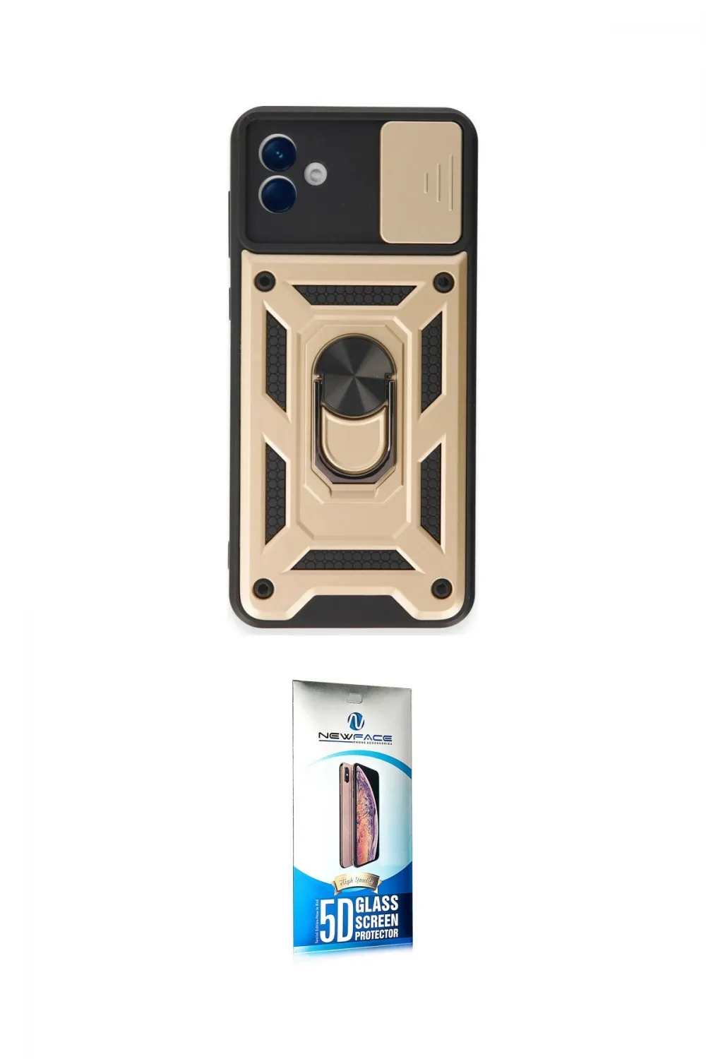 ieg™ Galaxy A04E Kılıf Ahenk Klasik - Siyah 5D Eko Cam Ekran Koruyucu
