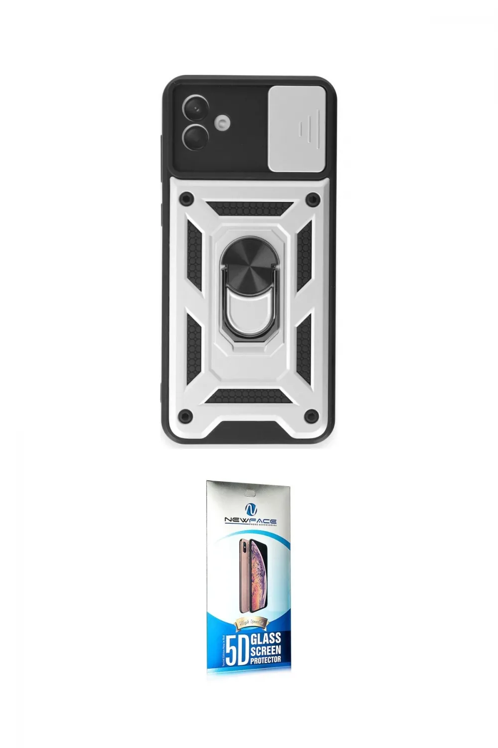 ieg™ Galaxy A04E Kılıf Ahenk Klasik - Siyah 5D Eko Cam Ekran Koruyucu