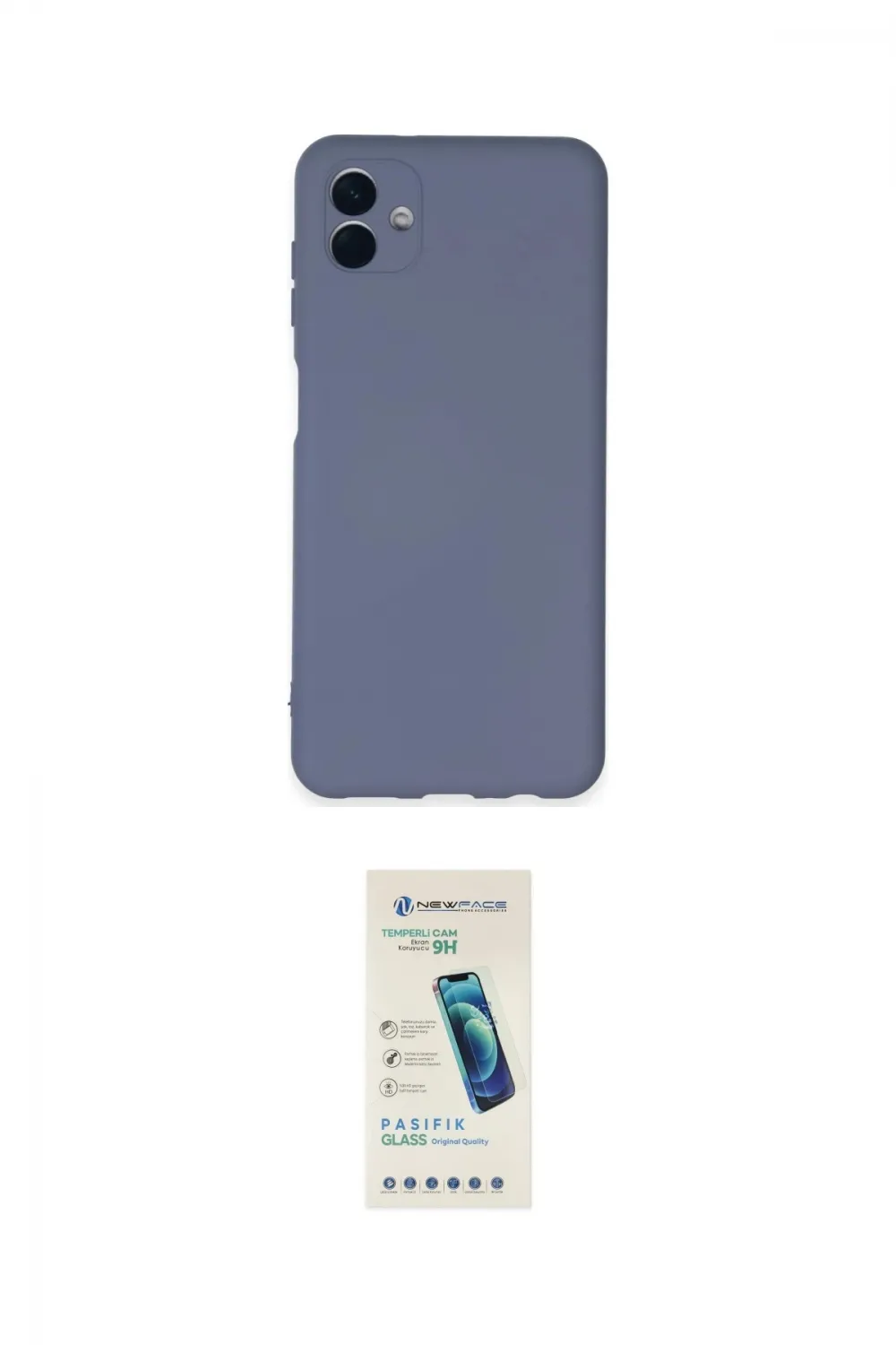 ieg™ Galaxy A04E Kılıf Ahenk Serisi - Şeffaf Pasifik Cam Ekran Koruyucu