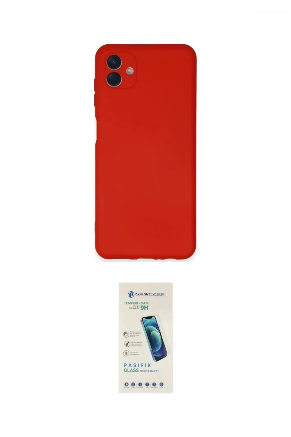ieg™ Galaxy A04E Kılıf Ahenk Serisi - Şeffaf Pasifik Cam Ekran Koruyucu