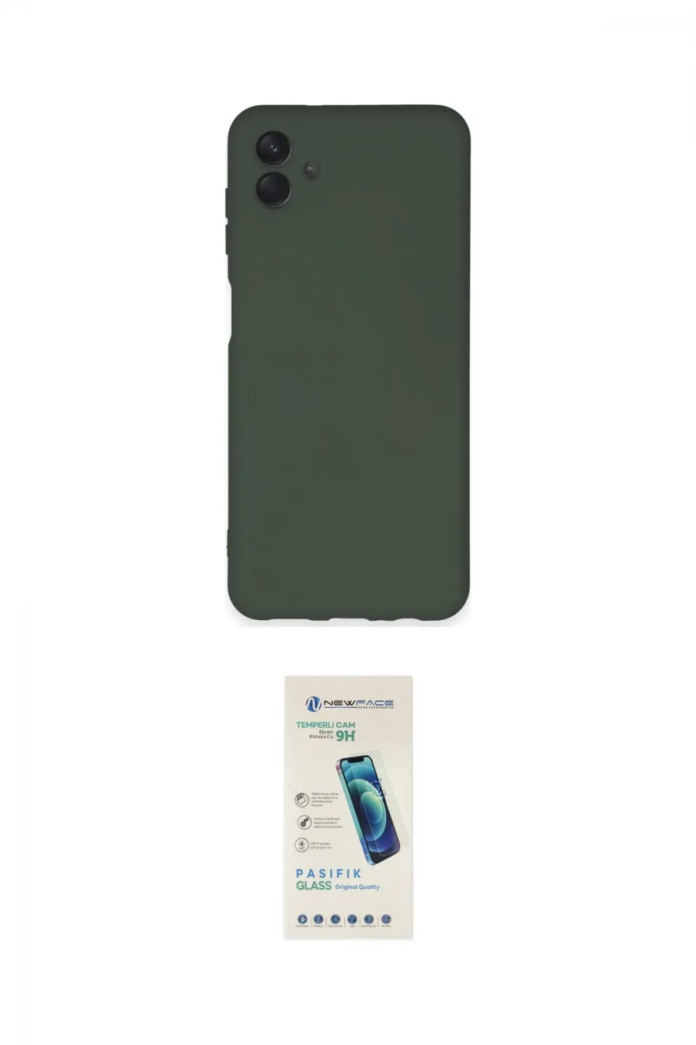 ieg™ Galaxy A04E Kılıf Ahenk Serisi - Şeffaf Pasifik Cam Ekran Koruyucu