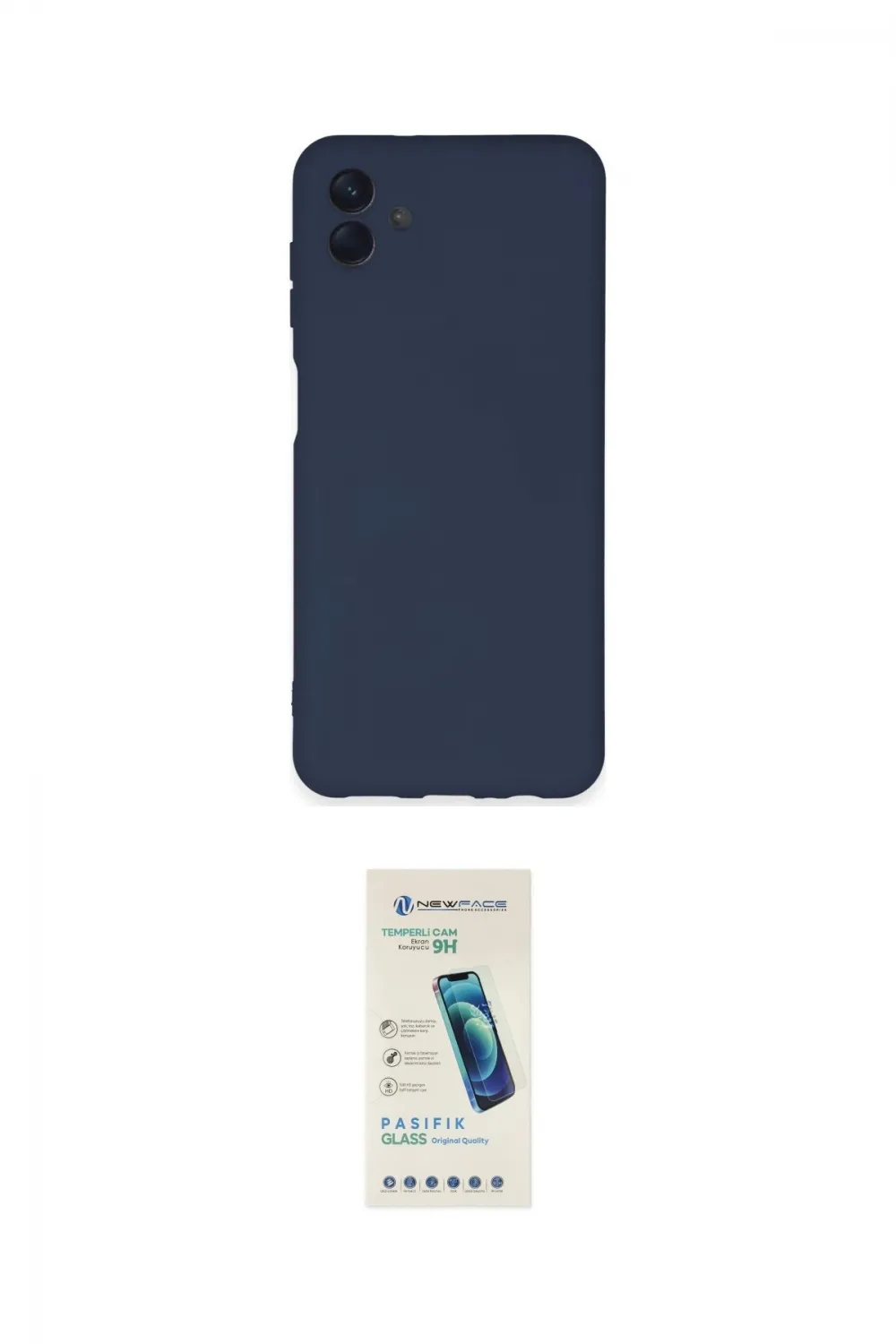 ieg™ Galaxy A04E Kılıf Ahenk Serisi - Şeffaf Pasifik Cam Ekran Koruyucu