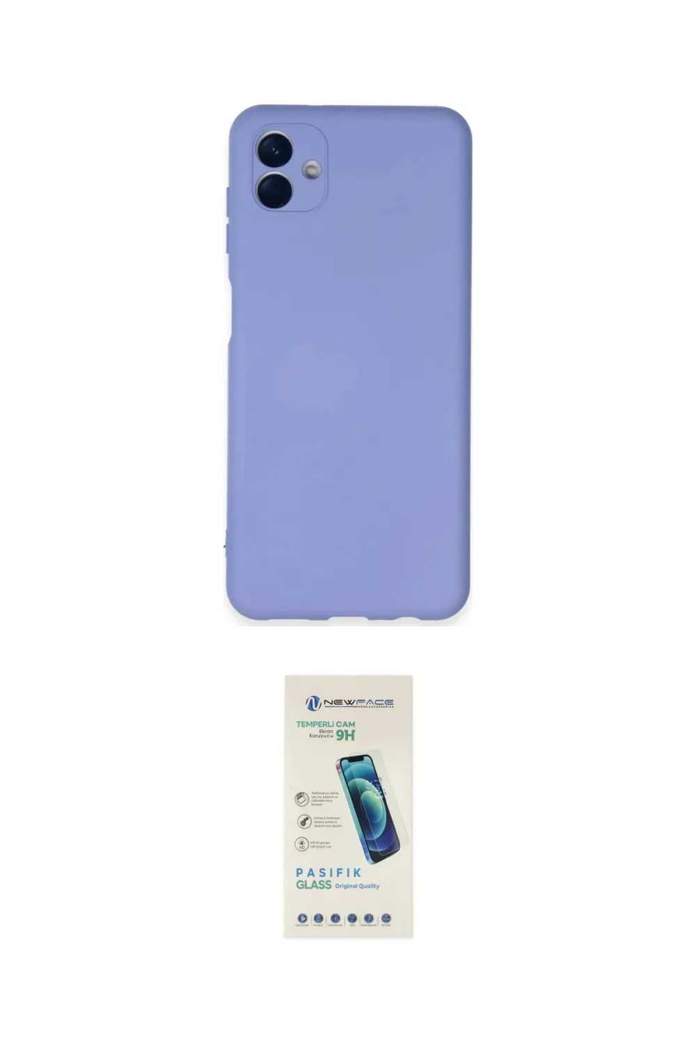ieg™ Galaxy A04E Kılıf Ahenk Serisi - Şeffaf Pasifik Cam Ekran Koruyucu