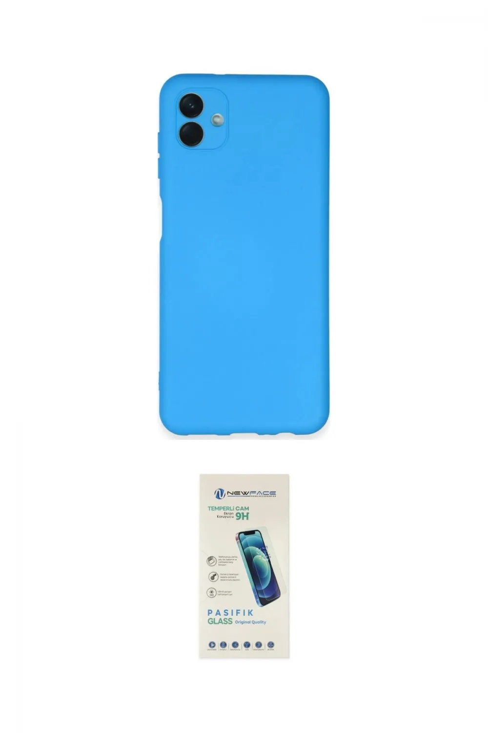 ieg™ Galaxy A04E Kılıf Ahenk Serisi - Şeffaf Pasifik Cam Ekran Koruyucu