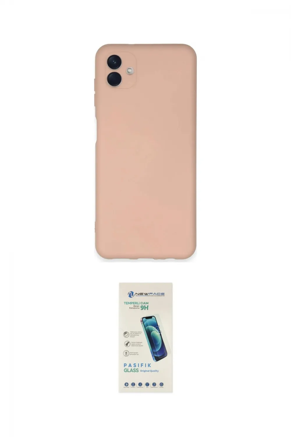 ieg™ Galaxy A04E Kılıf Ahenk Serisi - Şeffaf Pasifik Cam Ekran Koruyucu