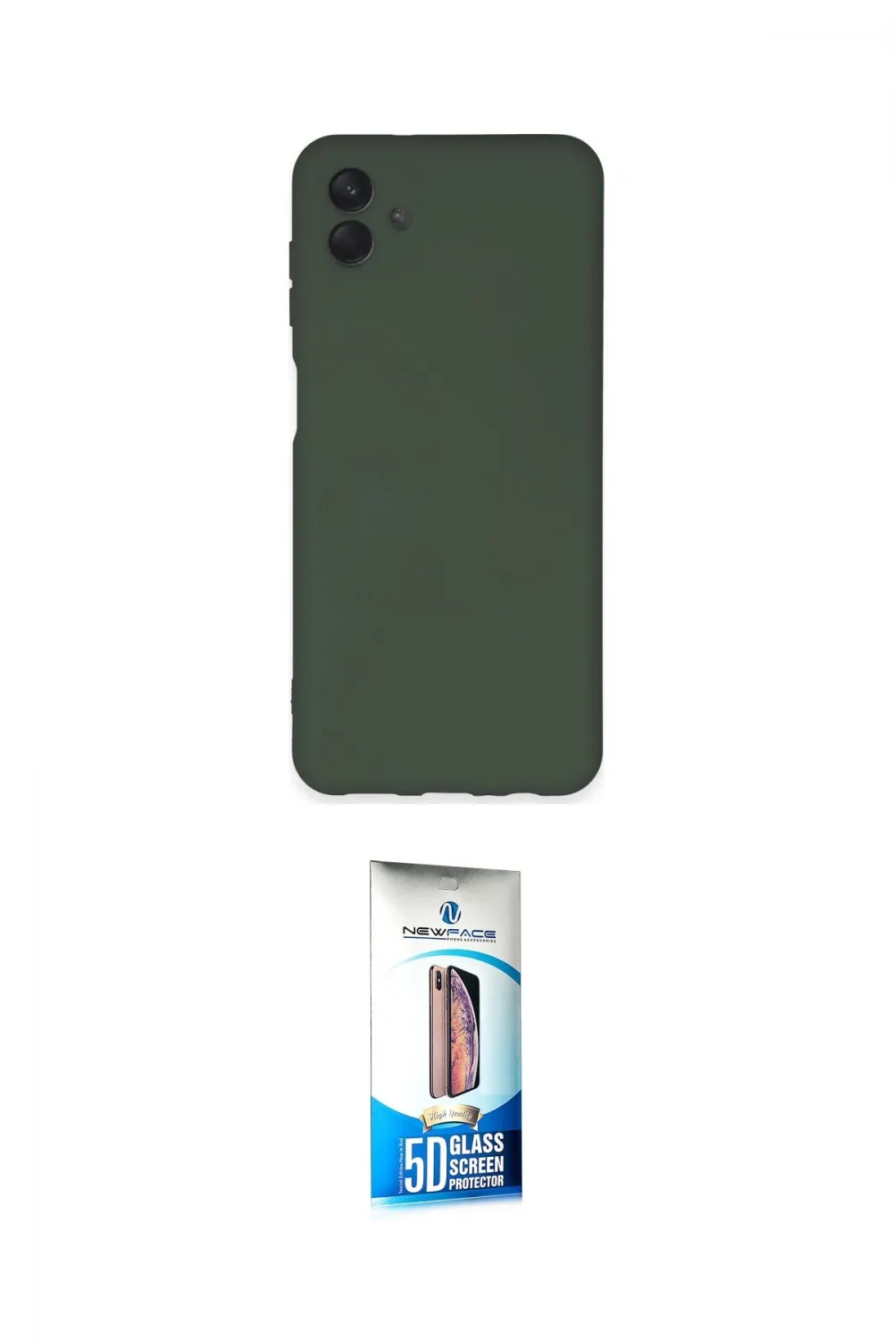 ieg™ Galaxy A04E Kılıf Ahenk Serisi - Siyah 5D Eko Cam Ekran Koruyucu
