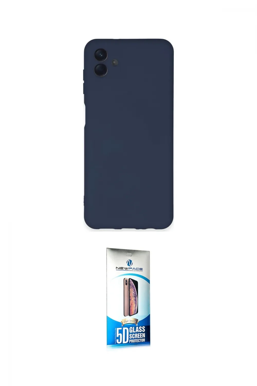 ieg™ Galaxy A04E Kılıf Ahenk Serisi - Siyah 5D Eko Cam Ekran Koruyucu