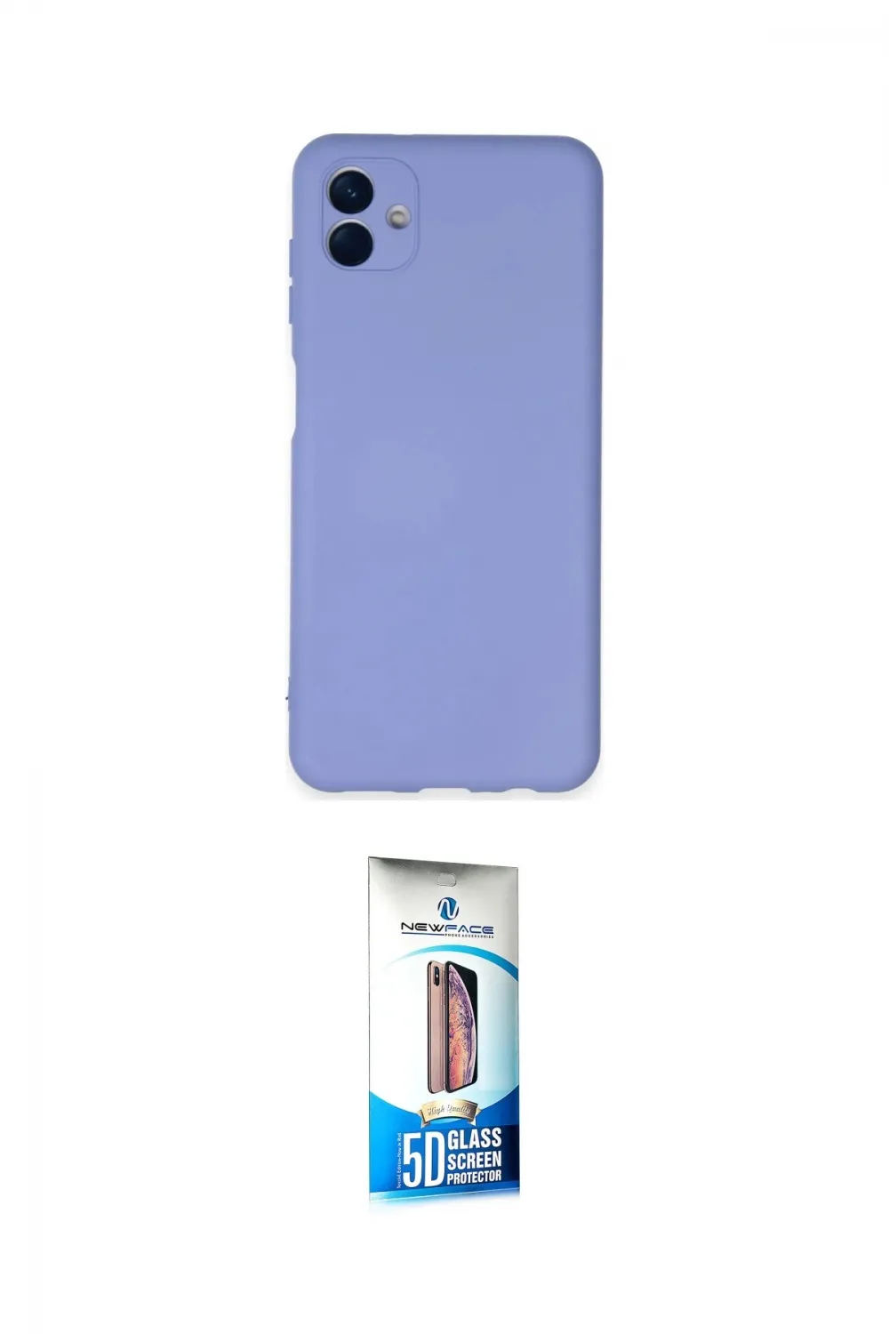 ieg™ Galaxy A04E Kılıf Ahenk Serisi - Siyah 5D Eko Cam Ekran Koruyucu