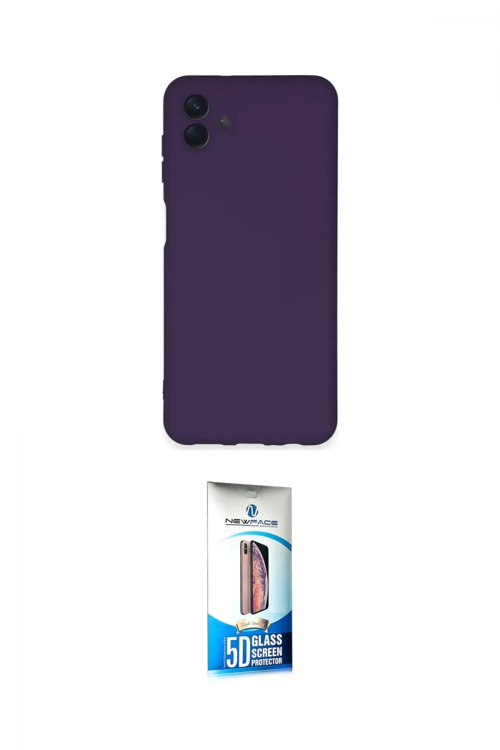 ieg™ Galaxy A04E Kılıf Ahenk Serisi - Siyah 5D Eko Cam Ekran Koruyucu