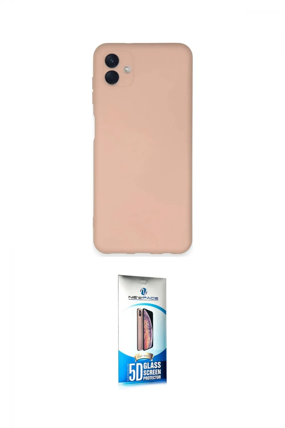 ieg™ Galaxy A04E Kılıf Ahenk Serisi - Siyah 5D Eko Cam Ekran Koruyucu