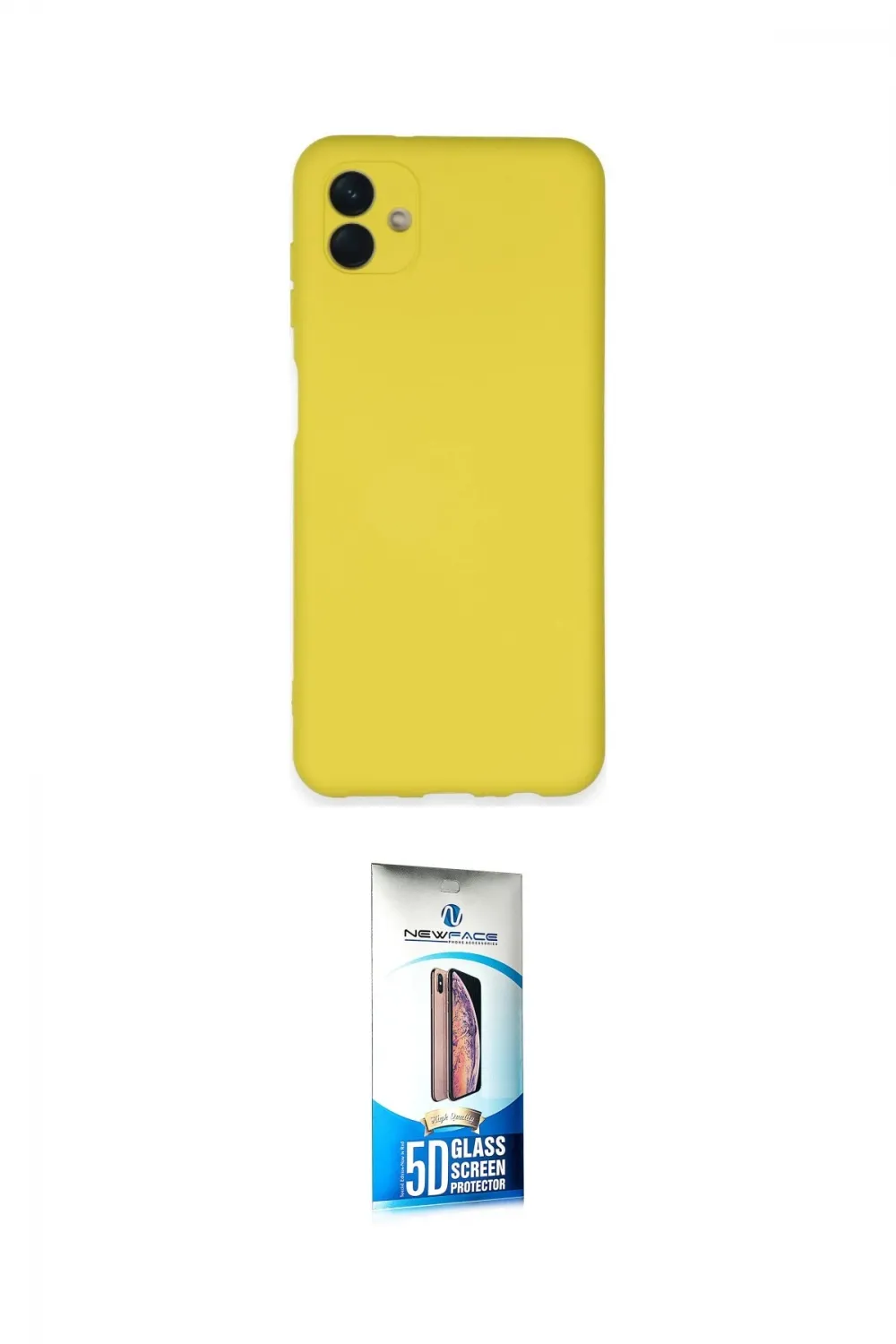 ieg™ Galaxy A04E Kılıf Ahenk Serisi - Siyah 5D Eko Cam Ekran Koruyucu