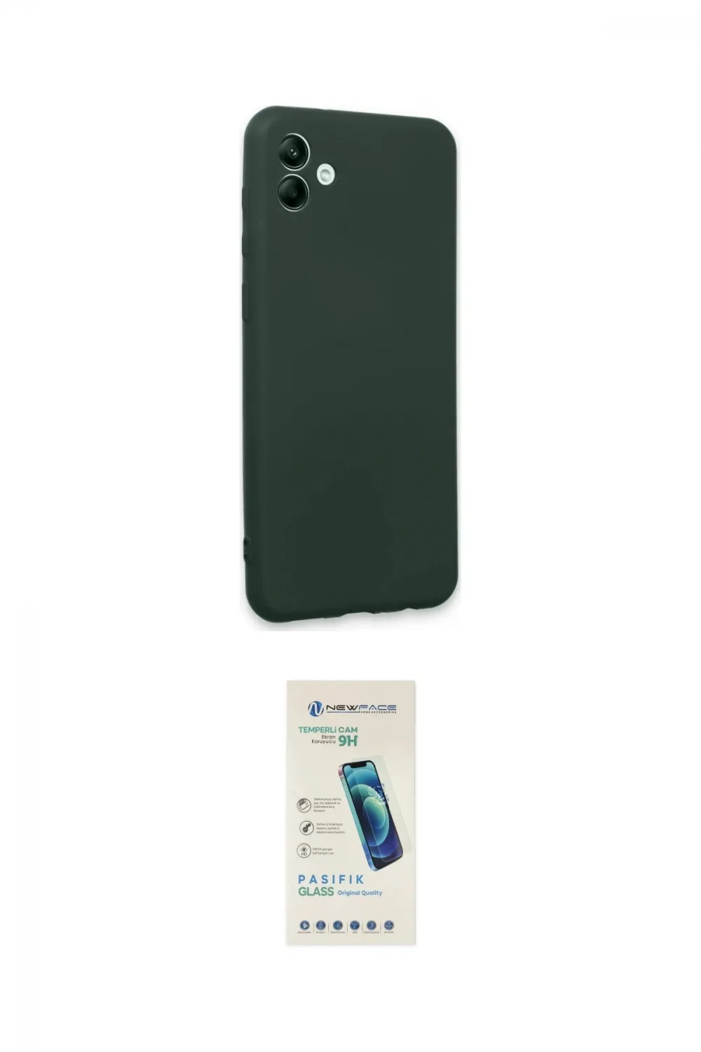 ieg™ Galaxy A04E Kılıf Kozmos Yansıma Özel Seri - Şeffaf Pasifik Cam Ekran Koruyucu