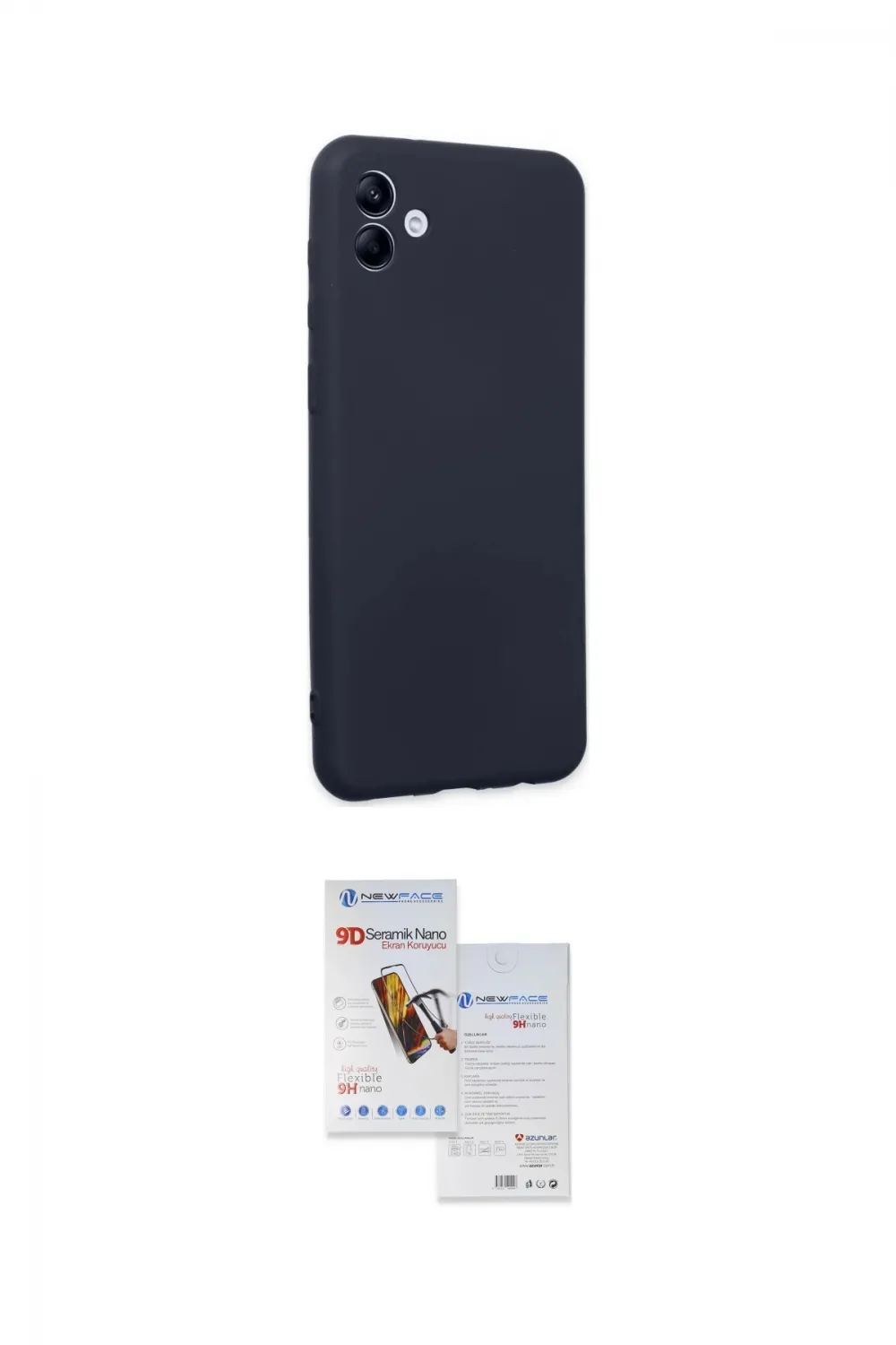 ieg™ Galaxy A04E Kılıf Kozmos Yansıma Özel Seri - Siyah Seramik Nano Ekran Koruyucu