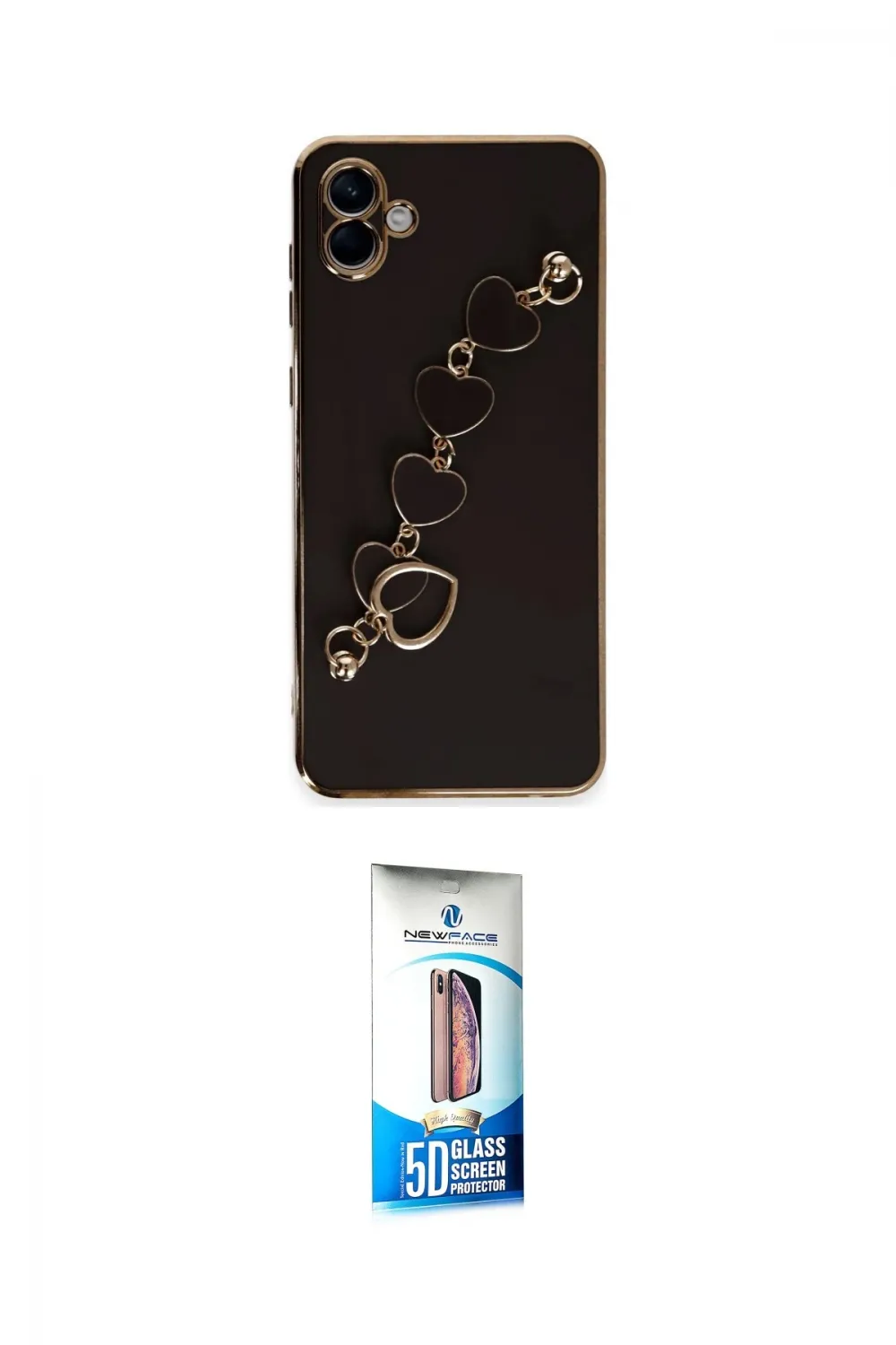 ieg™ Galaxy A04E Kılıf Nova Işık Prime - Siyah 5D Eko Cam Ekran Koruyucu