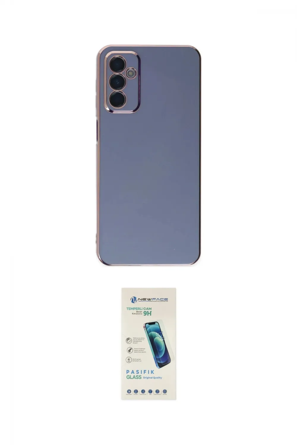ieg™ Galaxy A04S Kılıf Yankı Serisi - Şeffaf Pasifik Cam Ekran Koruyucu
