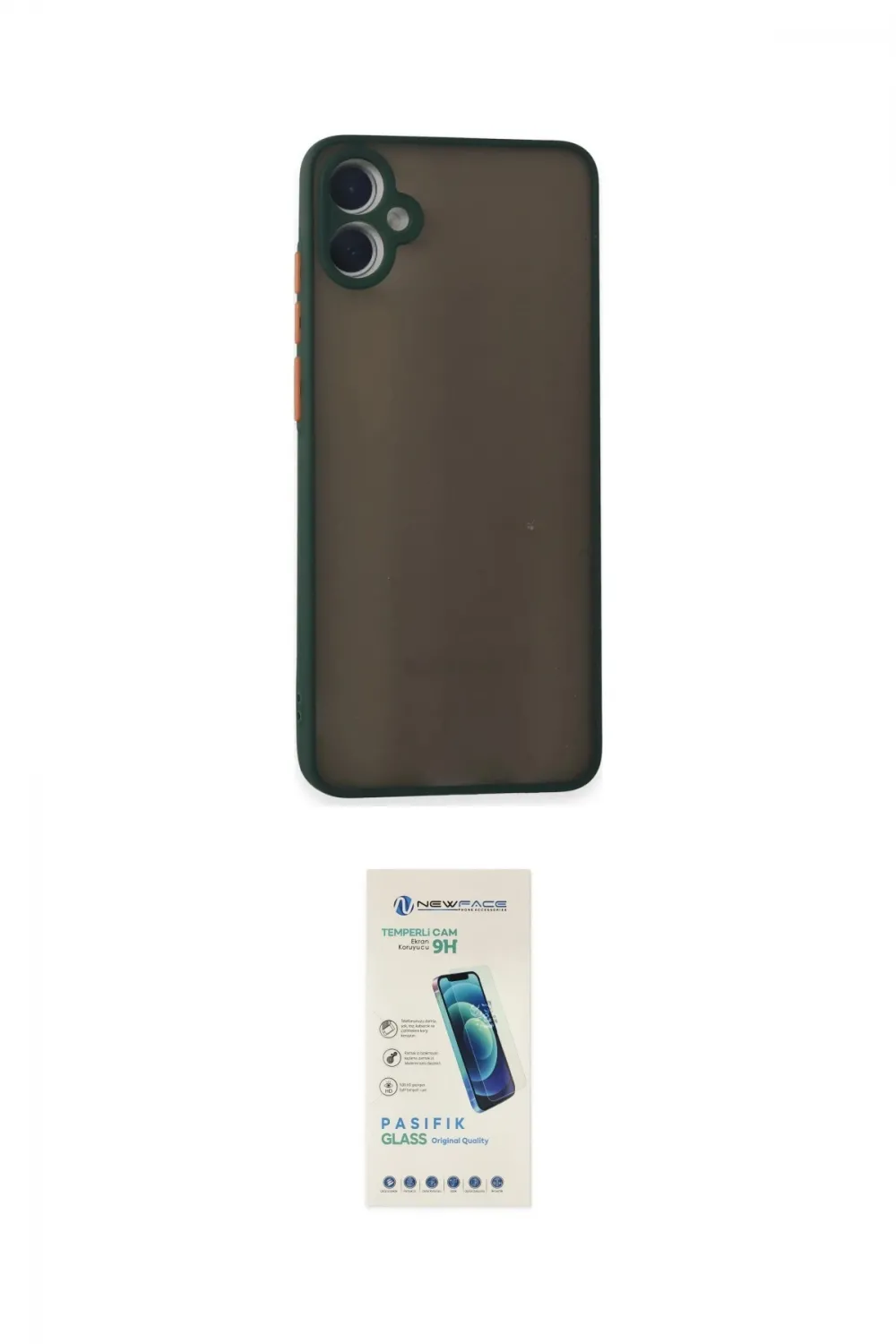 ieg™ Galaxy A05 Kılıf Ahenk Çizgi Serisi - Şeffaf Pasifik Cam Ekran Koruyucu