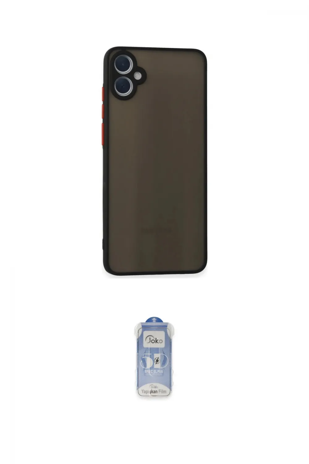 ieg™ Galaxy A05 Kılıf Ahenk Çizgi Serisi - Siyah Joko Magic 5D Cam