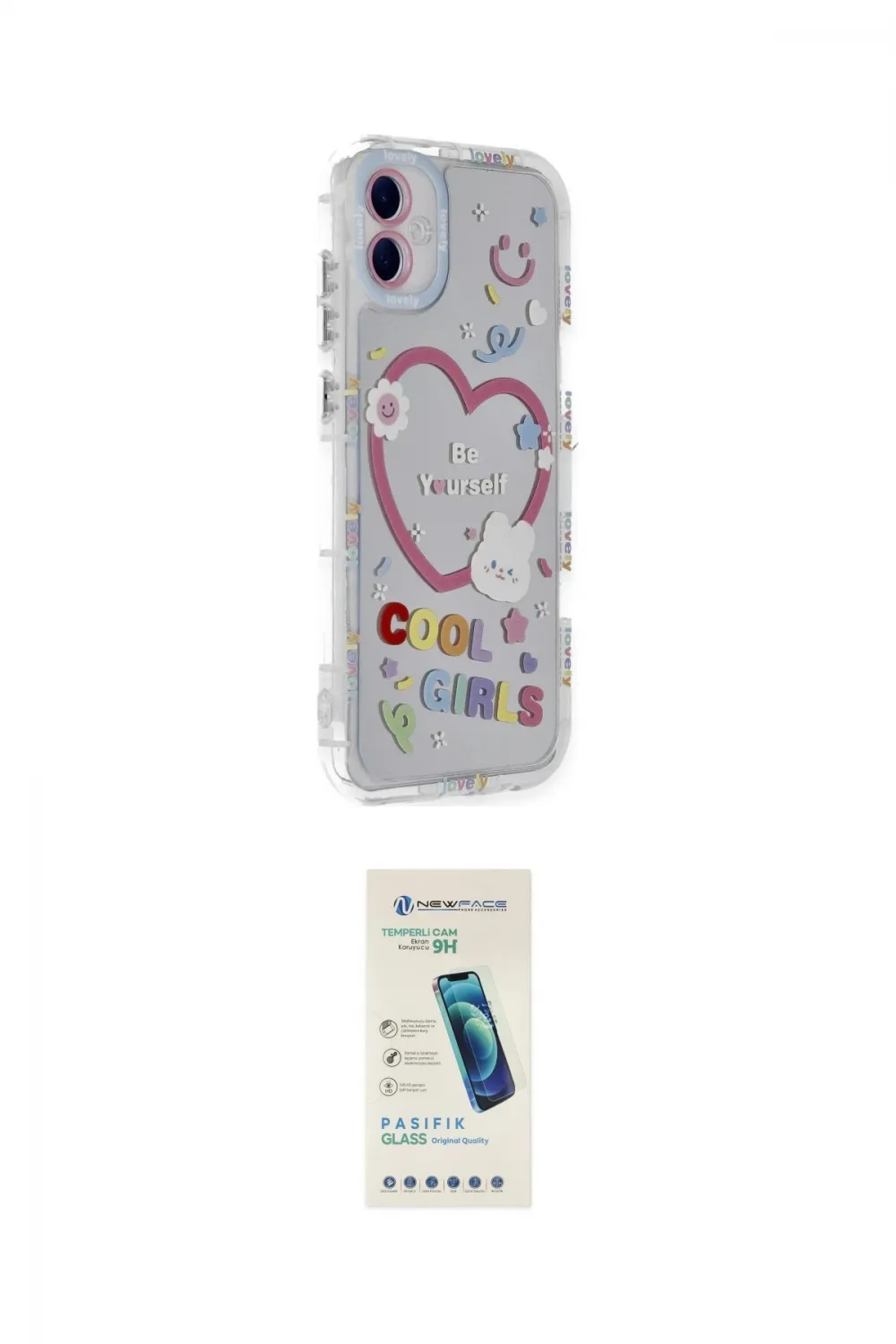 ieg™ Galaxy A05 Kılıf Ahenk Modern Serisi - Şeffaf Pasifik Cam Ekran Koruyucu