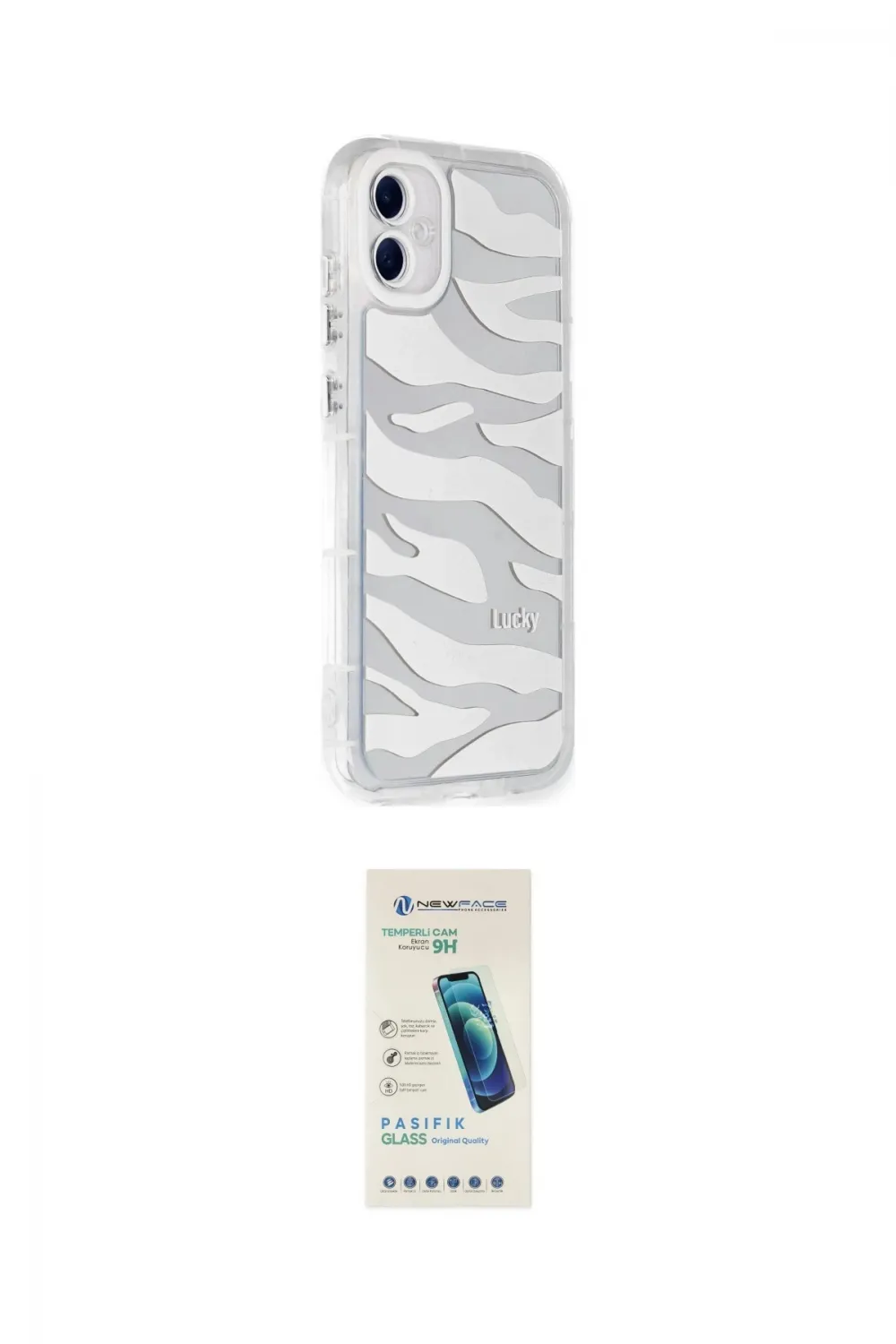 ieg™ Galaxy A05 Kılıf Ahenk Modern Serisi - Şeffaf Pasifik Cam Ekran Koruyucu