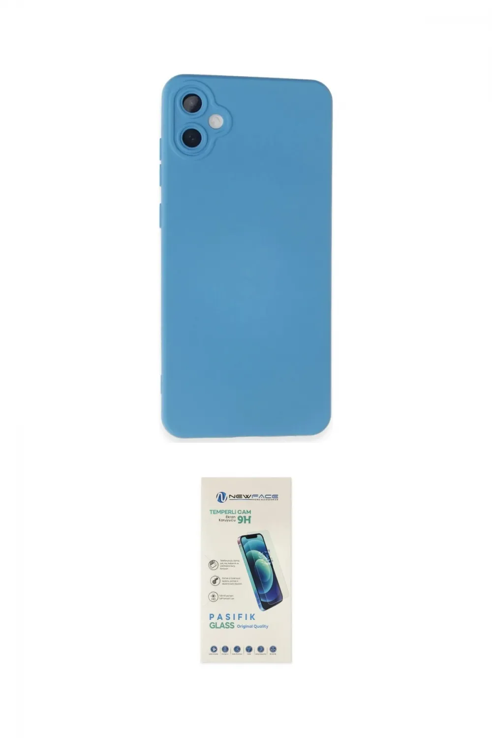 ieg™ Galaxy A05 Kılıf Ahenk Serisi - Şeffaf Pasifik Cam Ekran Koruyucu