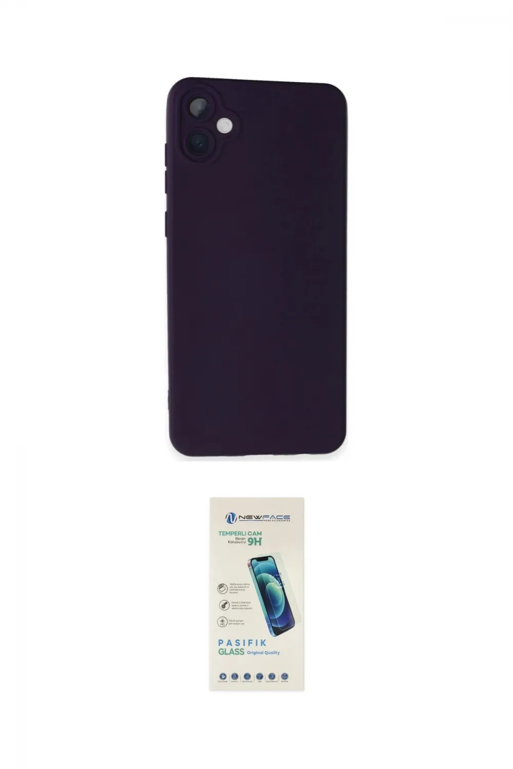 ieg™ Galaxy A05 Kılıf Ahenk Serisi - Şeffaf Pasifik Cam Ekran Koruyucu