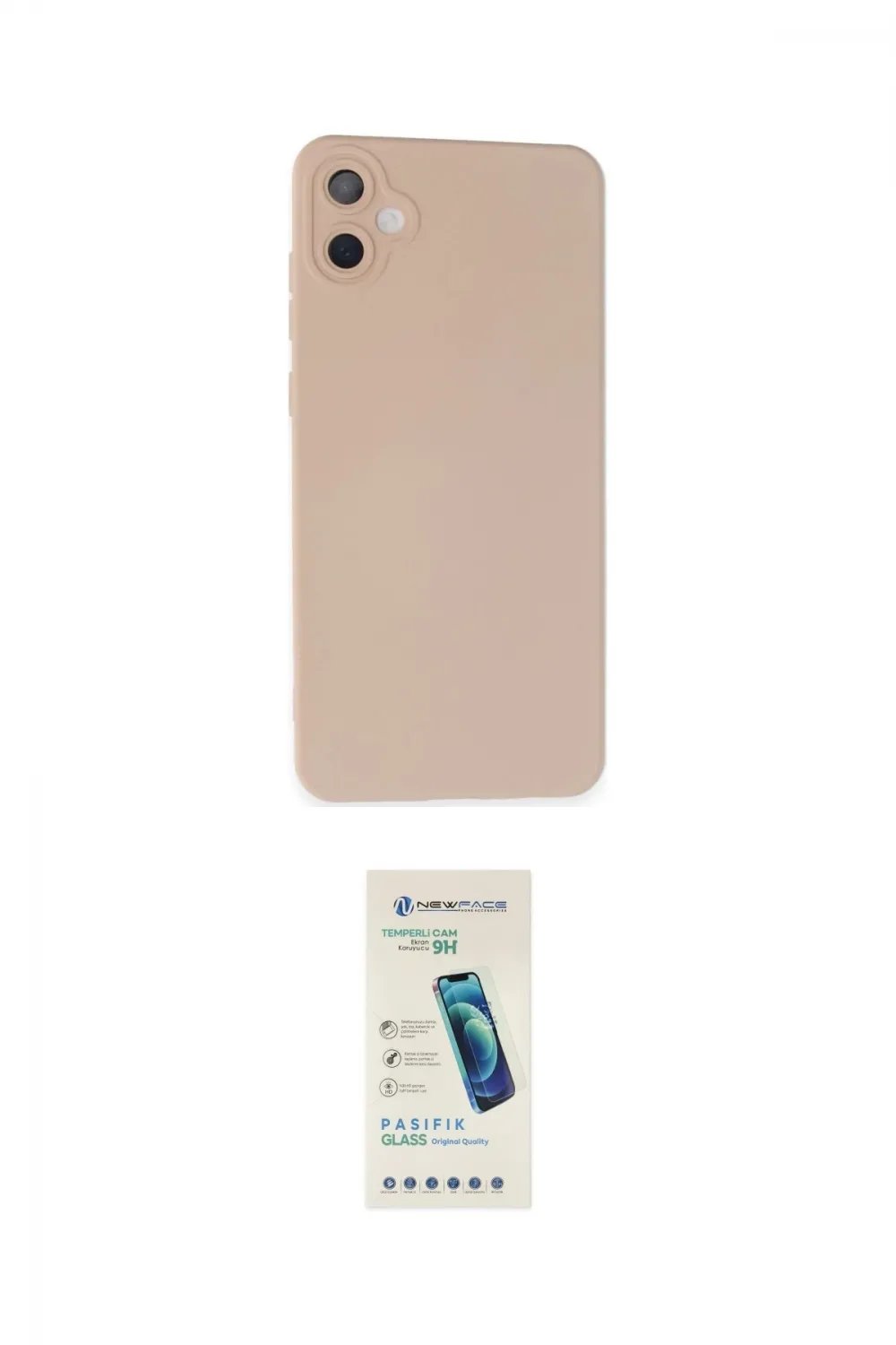 ieg™ Galaxy A05 Kılıf Ahenk Serisi - Şeffaf Pasifik Cam Ekran Koruyucu