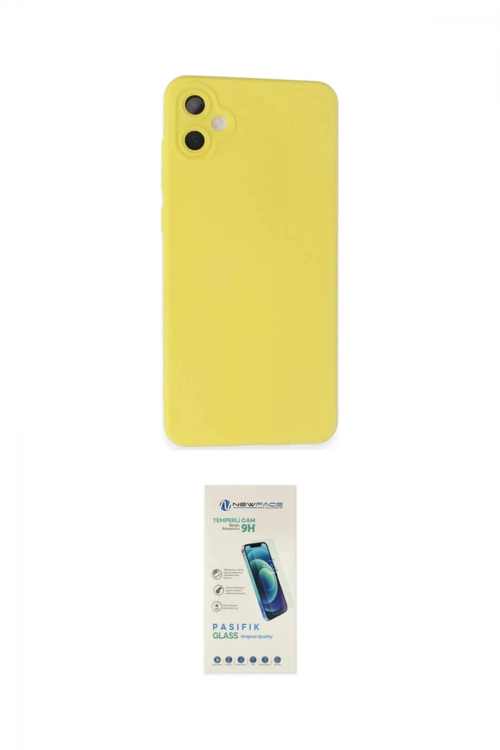 ieg™ Galaxy A05 Kılıf Ahenk Serisi - Şeffaf Pasifik Cam Ekran Koruyucu