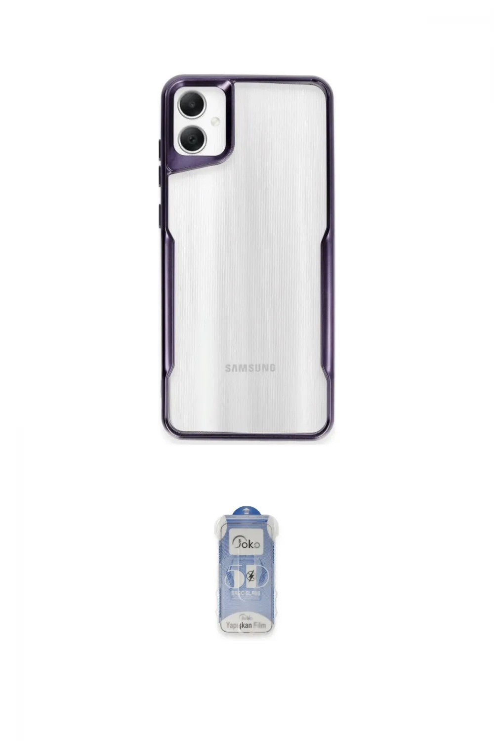 ieg™ Galaxy A05 Kılıf Akış Çizgi Koleksiyonu - Siyah Joko Magic 5D Cam