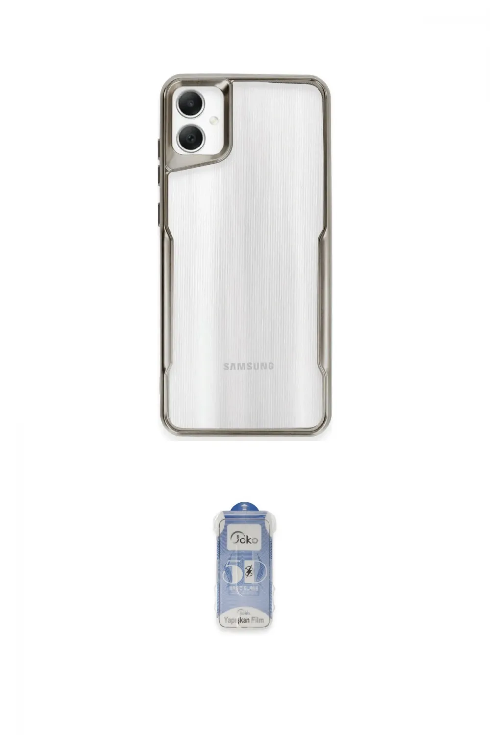ieg™ Galaxy A05 Kılıf Akış Çizgi Koleksiyonu - Siyah Joko Magic 5D Cam