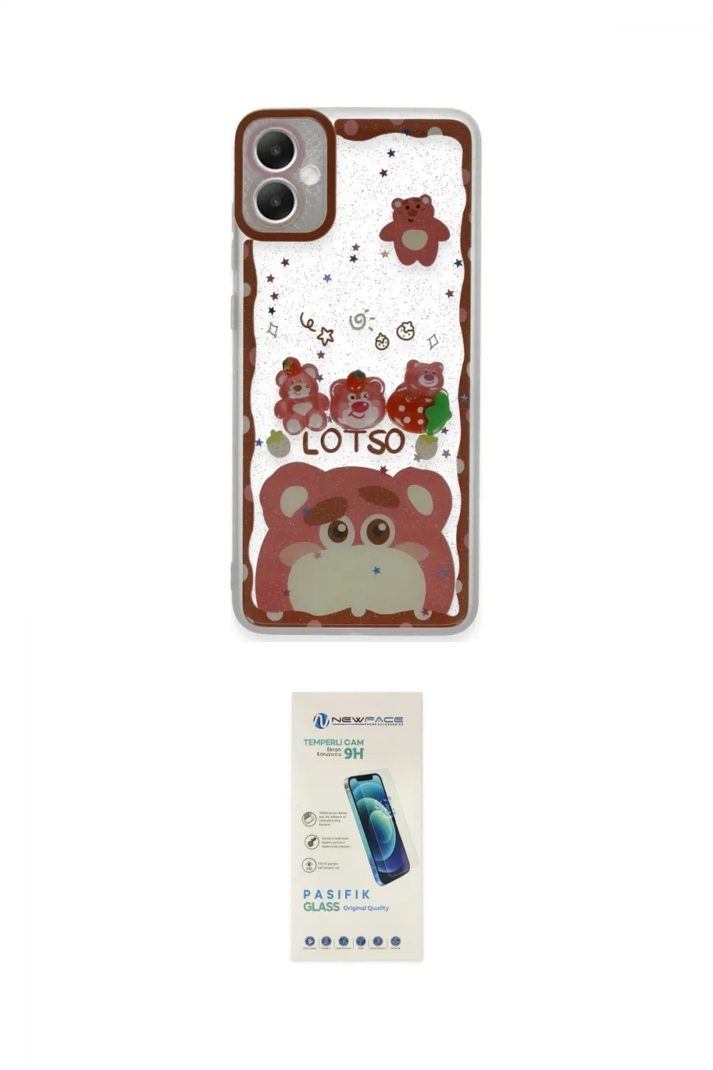 ieg™ Galaxy A05 Kılıf Çekirdek Asil - Şeffaf Pasifik Cam Ekran Koruyucu