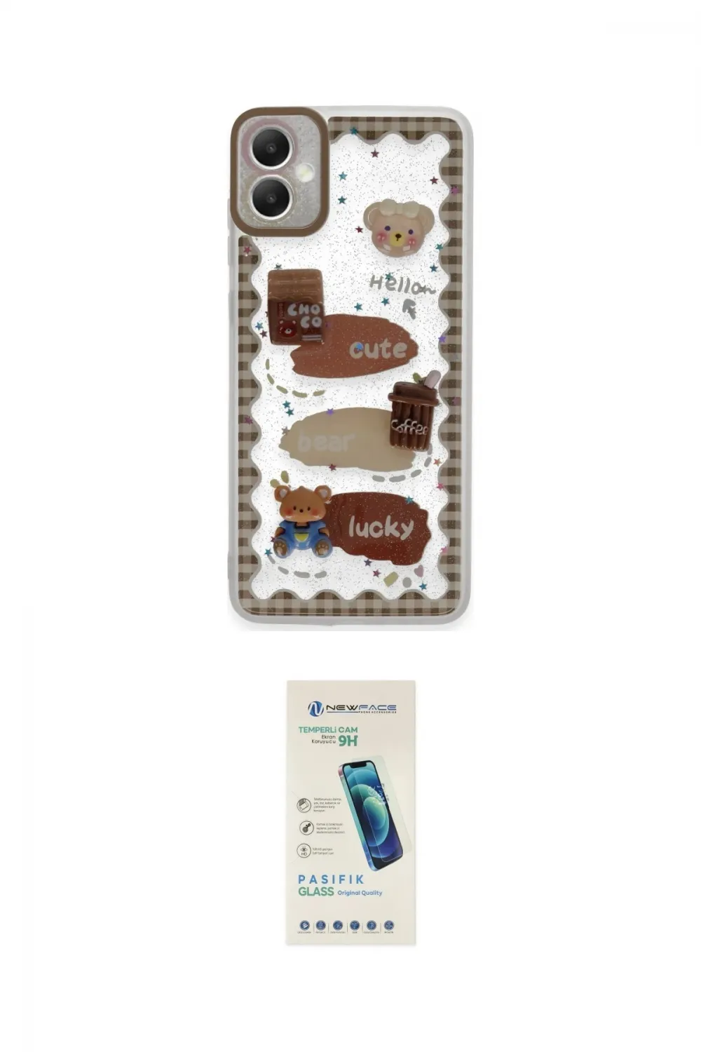 ieg™ Galaxy A05 Kılıf Çekirdek Asil - Şeffaf Pasifik Cam Ekran Koruyucu
