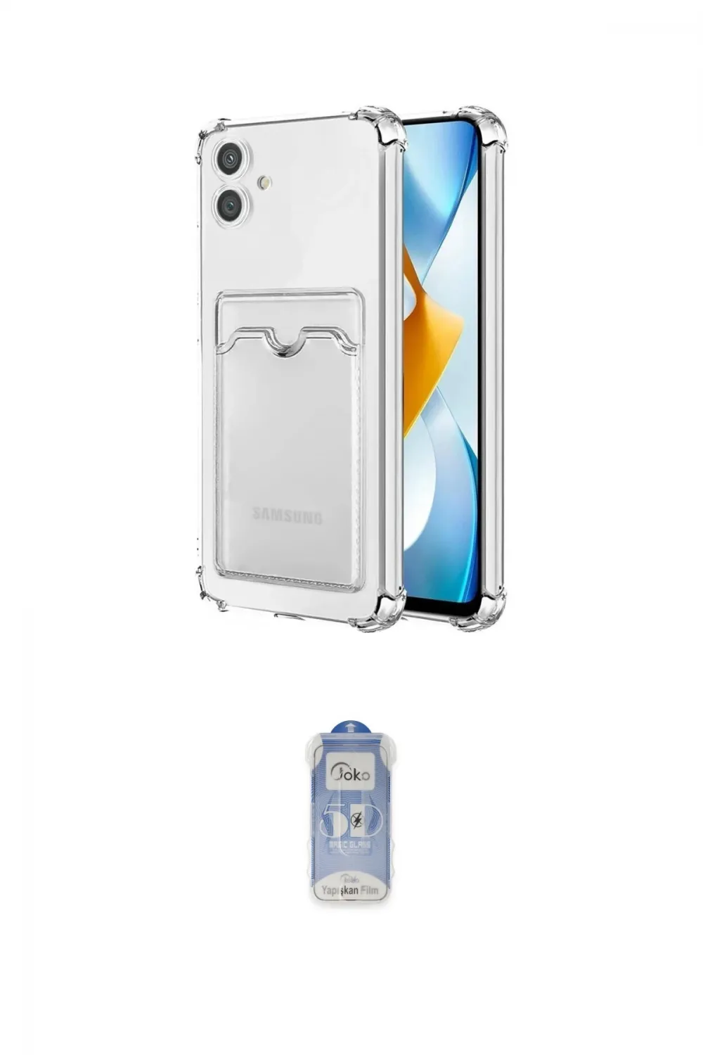 ieg™ Galaxy A05 Kılıf Doruk Klasik Koleksiyonu - Siyah Joko Magic 5D Cam