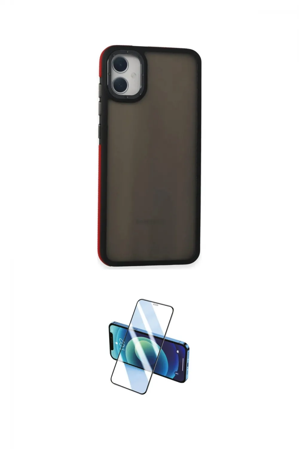 ieg™ Galaxy A05 Kılıf Eksen Işık - Siyah 3D Antistatik Seramik Nano Ekran Koruyucu