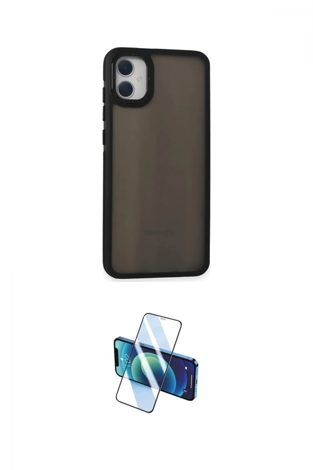 ieg™ Galaxy A05 Kılıf Eksen Işık - Siyah 3D Antistatik Seramik Nano Ekran Koruyucu
