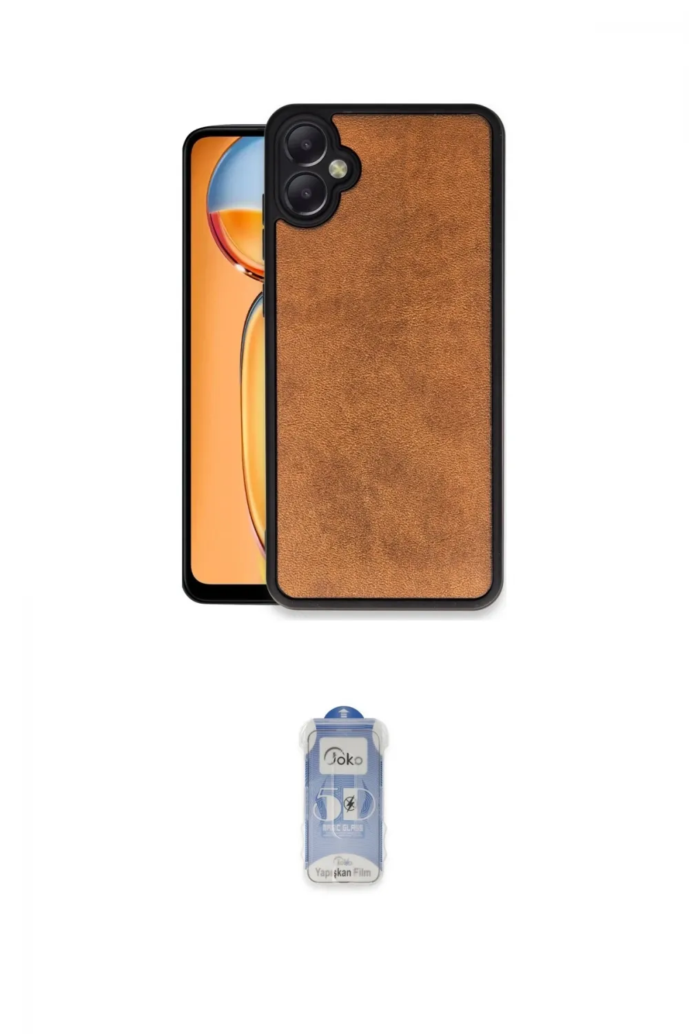 ieg™ Galaxy A05 Kılıf Kıvılcım Işık Serisi - Siyah Joko Magic 5D Cam