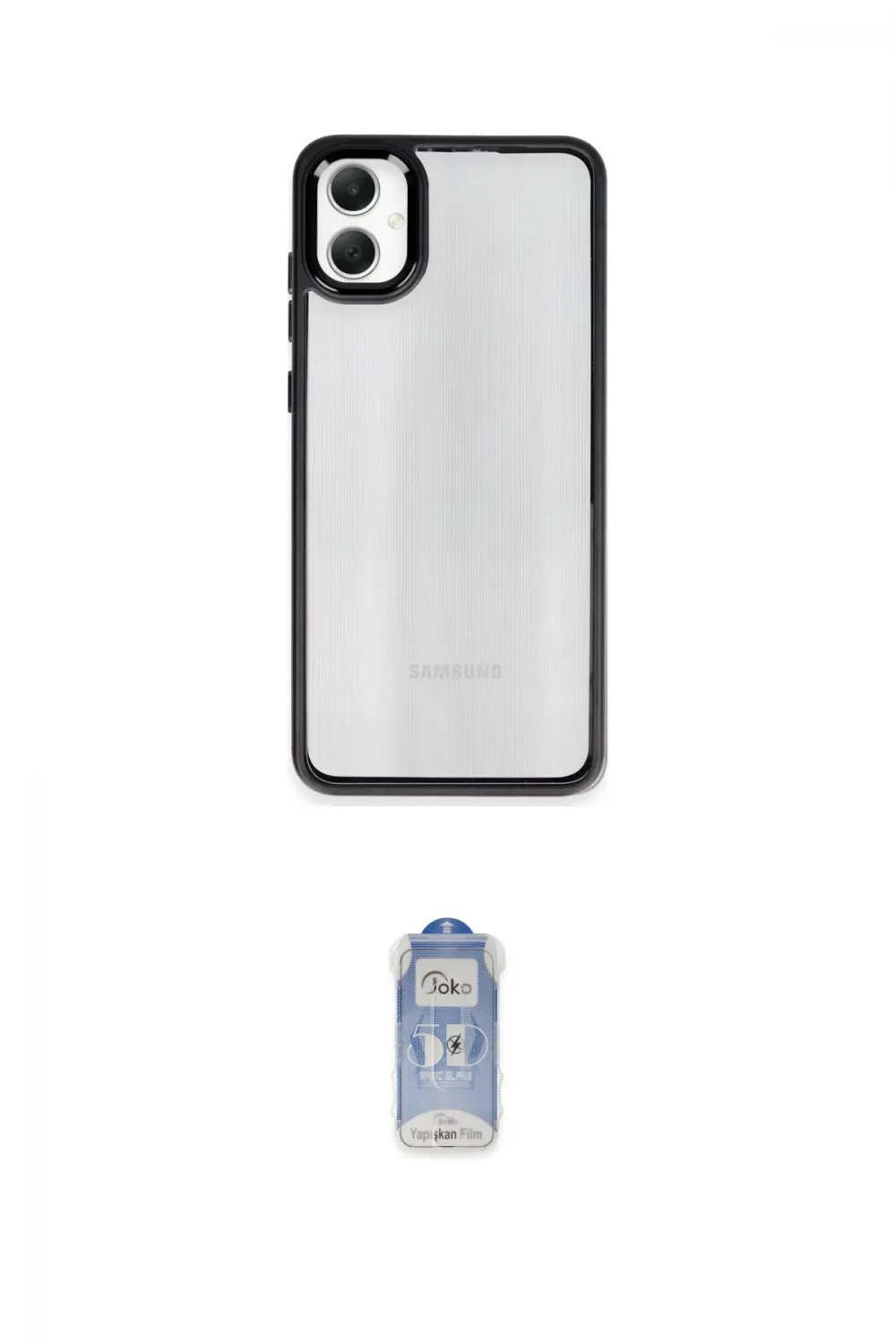 ieg™ Galaxy A05 Kılıf Nova Işık Serisi - Siyah Joko Magic 5D Cam