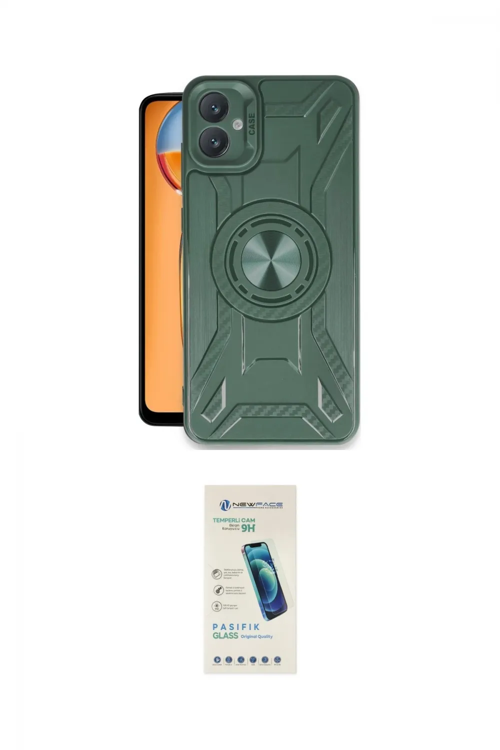 ieg™ Galaxy A05 Kılıf Nova Yansıma Prime - Şeffaf Pasifik Cam Ekran Koruyucu
