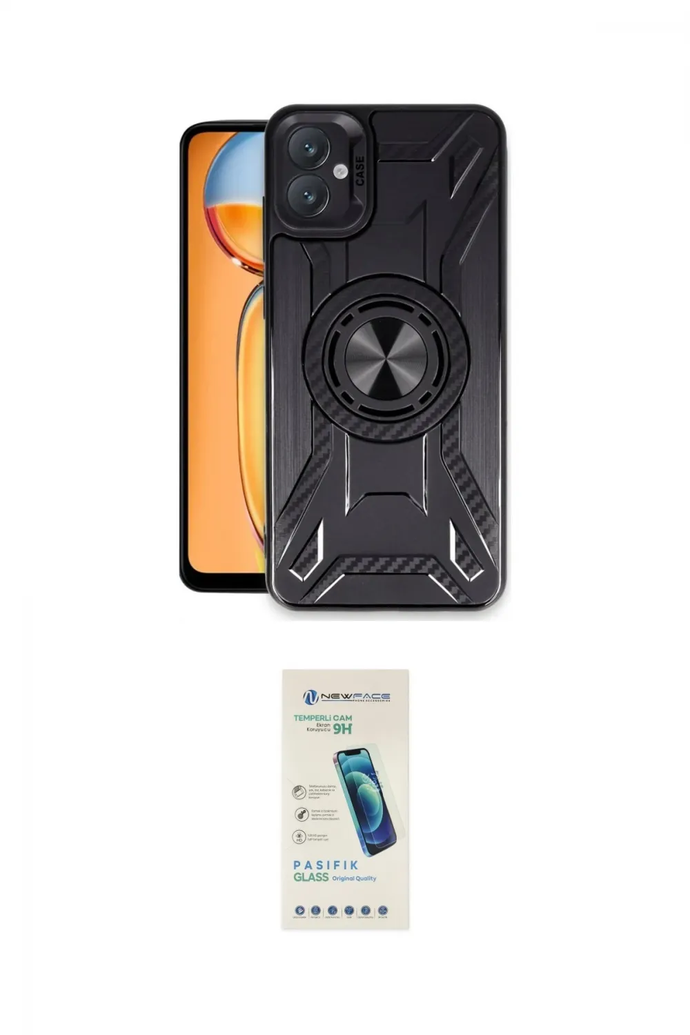 ieg™ Galaxy A05 Kılıf Nova Yansıma Prime - Şeffaf Pasifik Cam Ekran Koruyucu