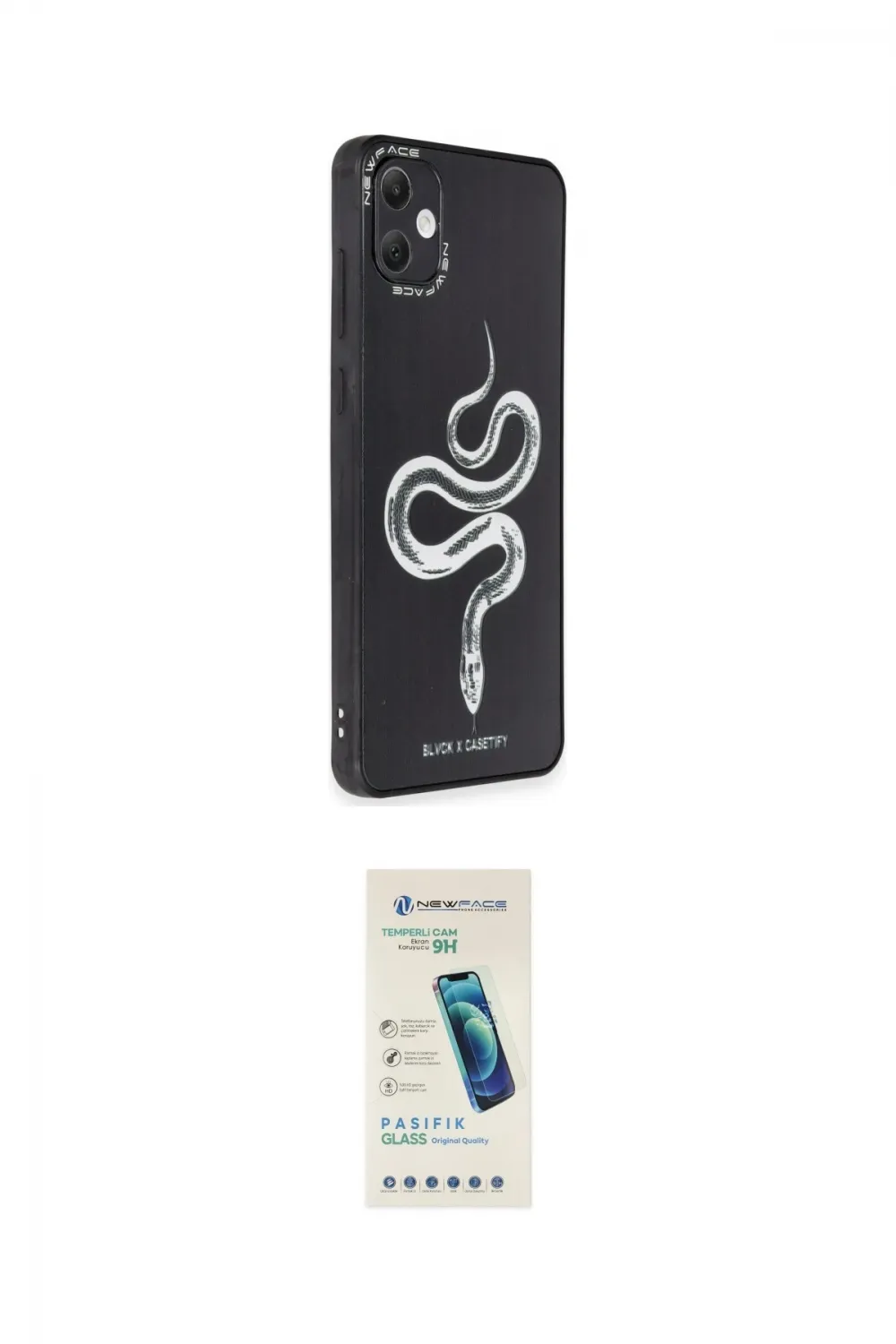 ieg™ Galaxy A05 Kılıf Odak Klasik Serisi - Şeffaf Pasifik Cam Ekran Koruyucu
