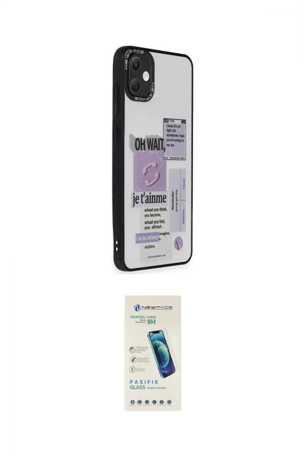 ieg™ Galaxy A05 Kılıf Odak Klasik Serisi - Şeffaf Pasifik Cam Ekran Koruyucu