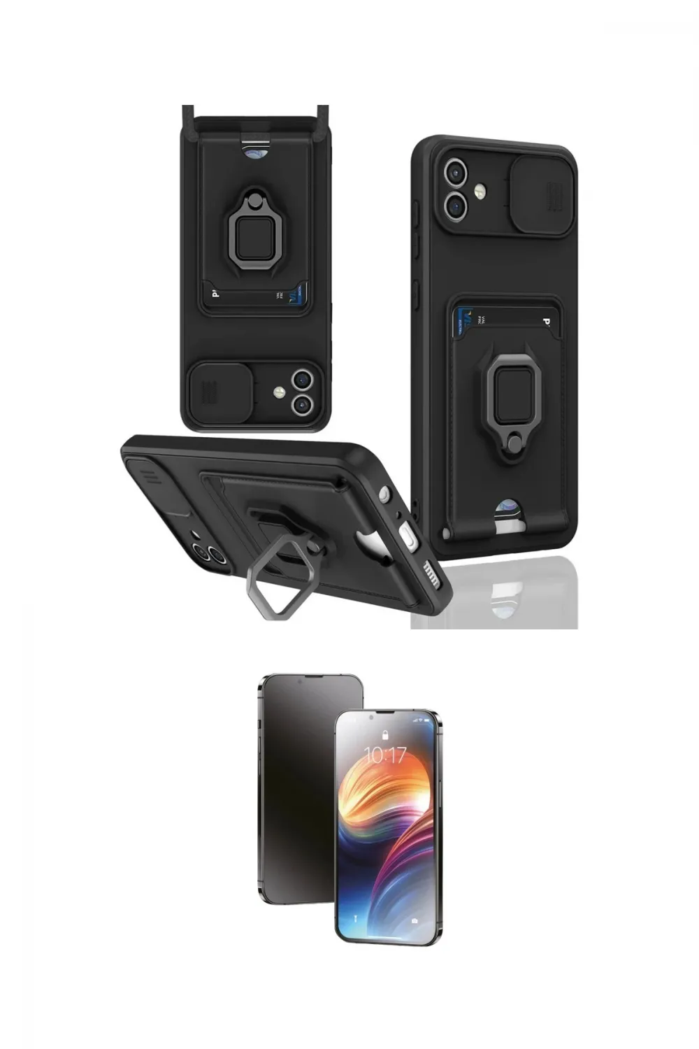 ieg™ Galaxy A05 Kılıf Vadi Form Prime - Siyah 3D Antistatik Mat Seramik Nano Ekran Koruyucu
