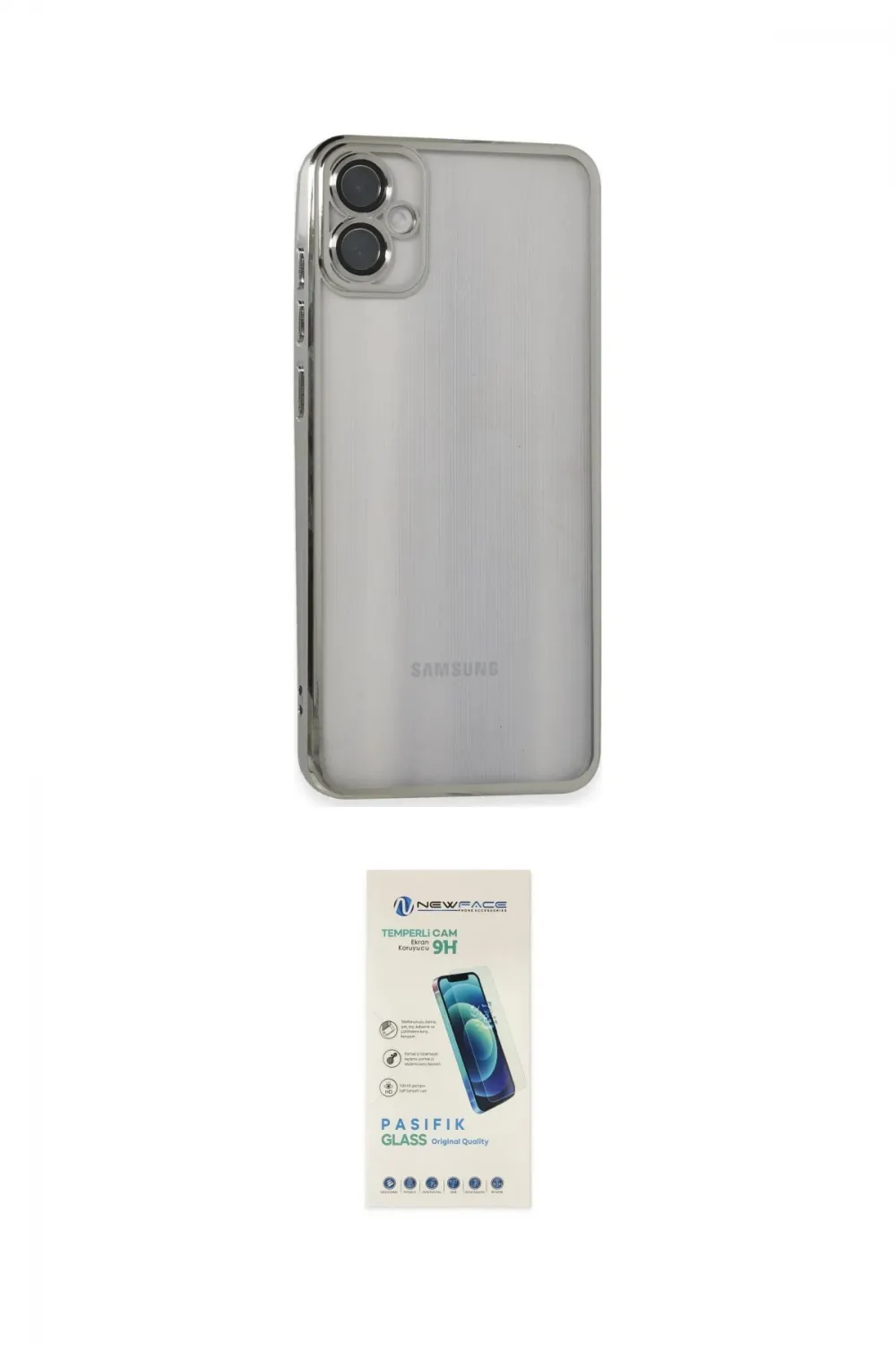 ieg™ Galaxy A05 Kılıf Vadi Minimal - Şeffaf Pasifik Cam Ekran Koruyucu