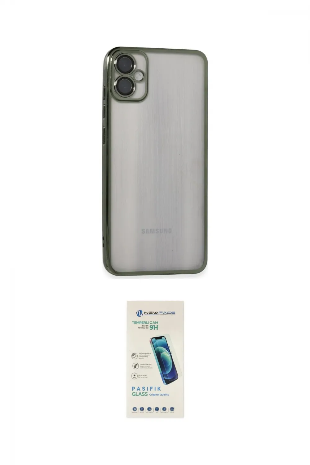 ieg™ Galaxy A05 Kılıf Vadi Minimal - Şeffaf Pasifik Cam Ekran Koruyucu